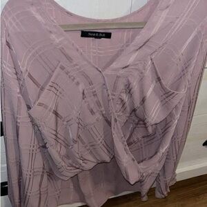 Women's Pink Plaid Top